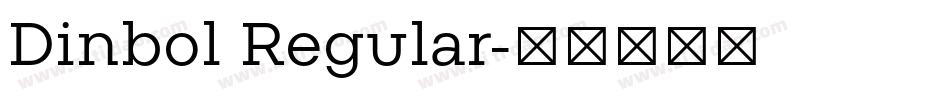 Dinbol Regular字体转换